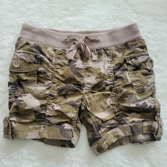 No Boundaries Other - No Boundaries Camo Short for Girls Olive Green